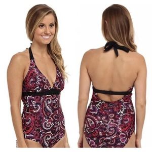 PRANA *MIOKO* ONE PIECE SWIMSUIT MAILLOT PAISLEY BLACK CORDELLA XS S M XL